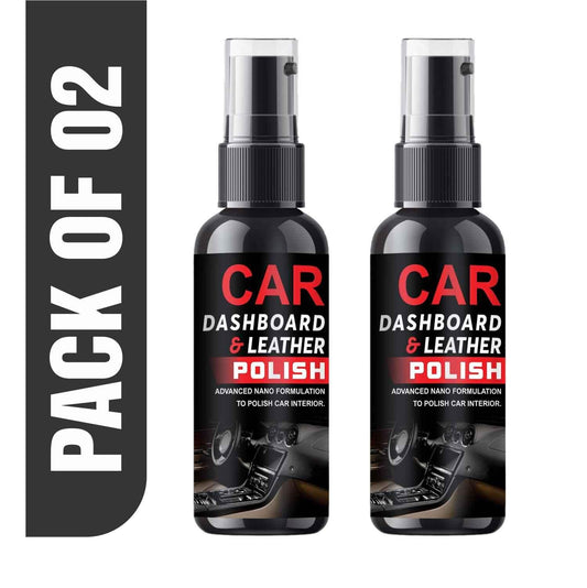 Dashboard Polish And Leather Conditioner + Protectant Car Dashboard Polish (Pack of 2)